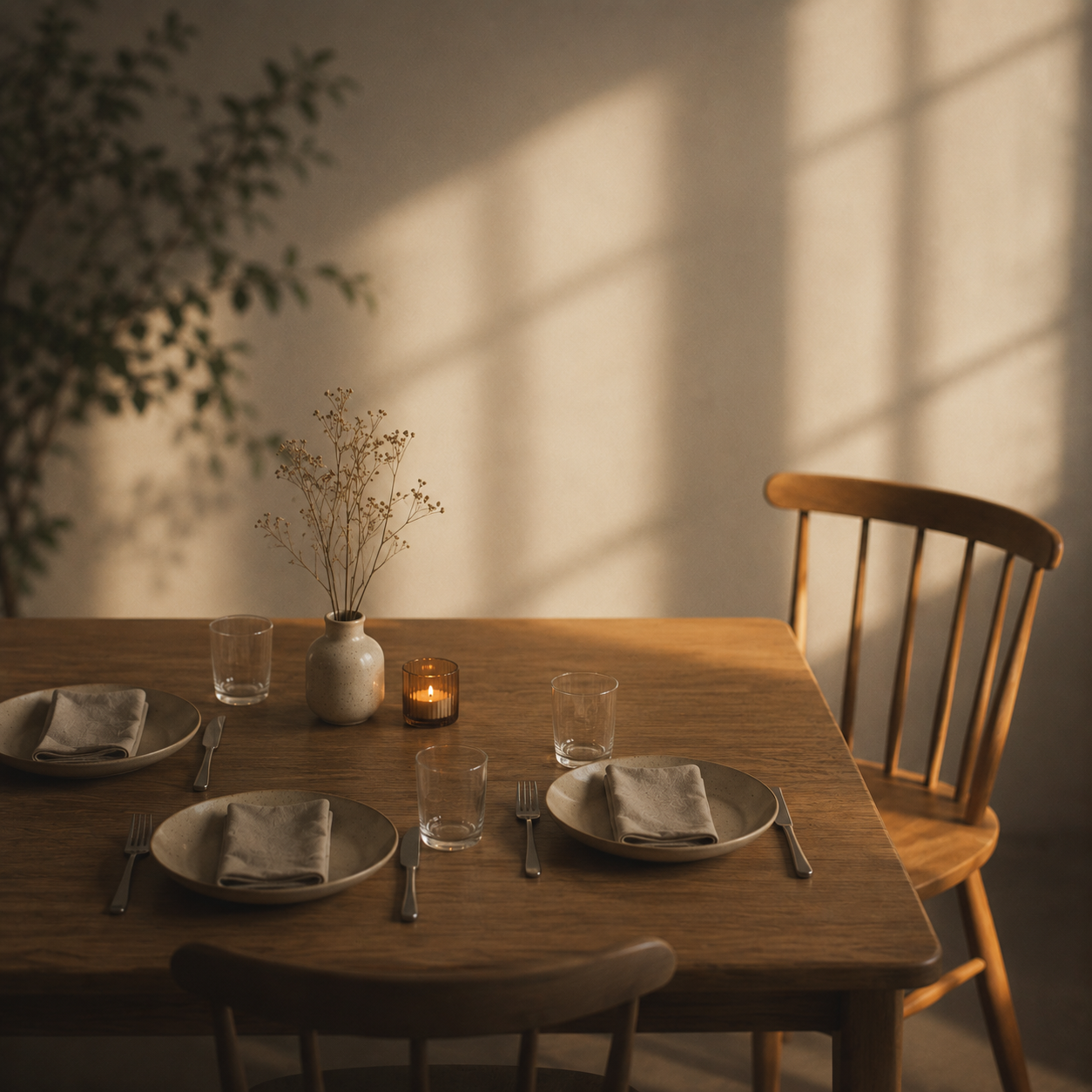 Table for three