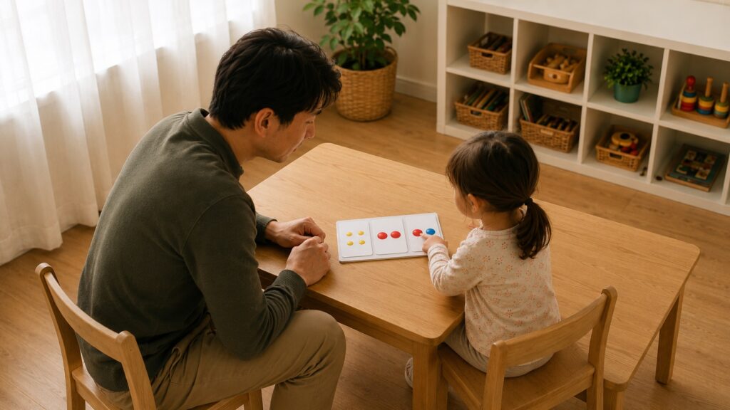 How autism affects learning in a young child using a visual reasoning activity